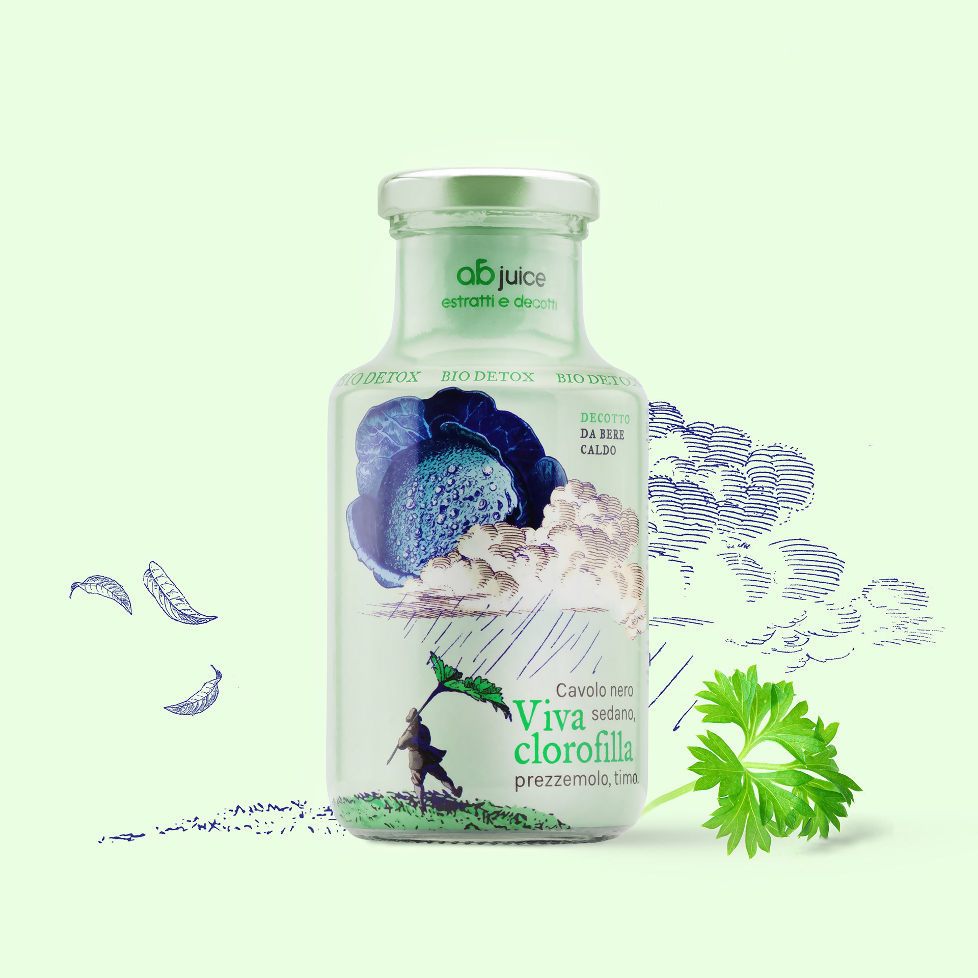 超現(xiàn)實(shí)場(chǎng)景插畫(huà)果汁包裝設(shè)計(jì)