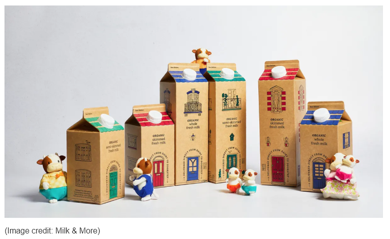 牛奶包裝設(shè)計Milk&More為早餐桌帶來歡樂。