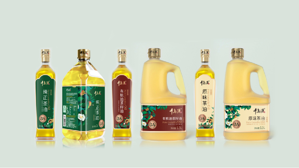 北京西林設計X千島源山茶油包裝設計新典范，山茶油璀璨包裝