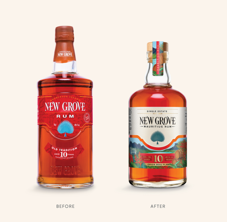 Just Design的插畫創(chuàng)意設計重振新格羅夫朗姆酒的品牌